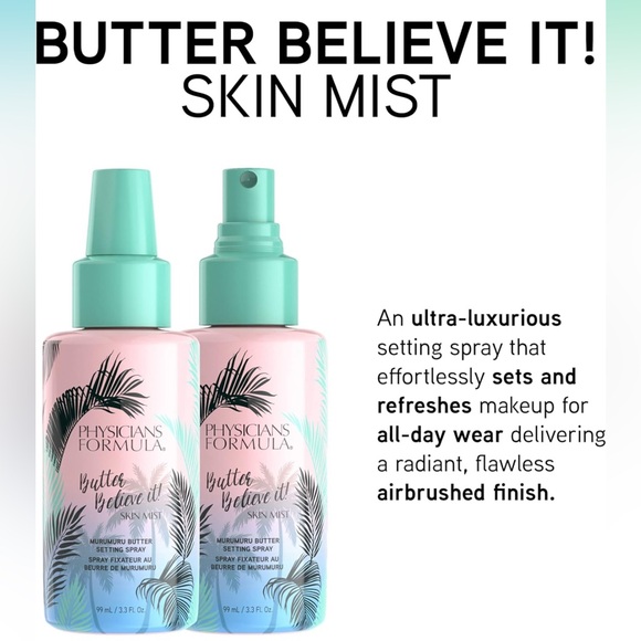 New Physicians Formula Butter Believe It! Skin Mist Makeup Setting Spray - Picture 4 of 6